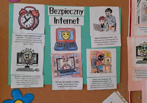 Plakat grupowy "Bezpieczny Internet"