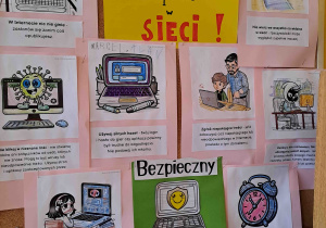Plakat grupowy "Bezpieczny Internet"