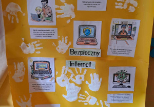 Plakat grupowy "Bezpieczny Internet"