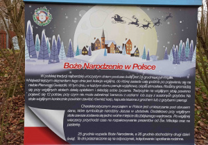 Edukacyjna wystawa dotycząca obchodzenia Świąt Bożego Narodzenia w innych krajach.