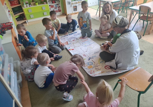 Wspólne omówienie plakatu "higiena osobista"