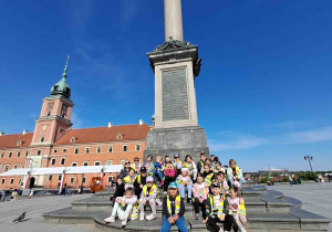 Pamiątkowe zdjęcie pod Kolumną Zygmunta