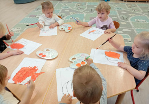 Praca plastyczna - "Wesoła dynia"