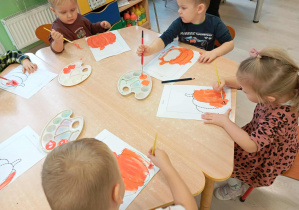 Praca plastyczna - "Wesoła dynia"