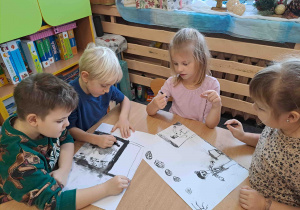 Prace plastyczne - rysowanie węglem