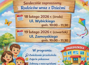 Zapraszamy na Dzień Otwarty w Przedszkolu!