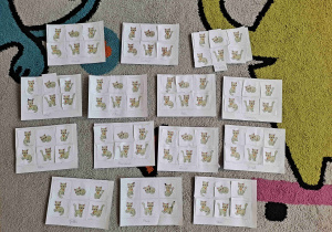 Wykonane karty pracy dzieci