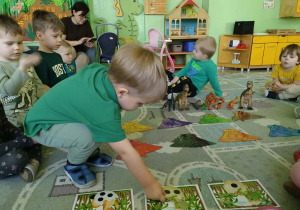 zabawa matematyczna - liczymy dinozaury