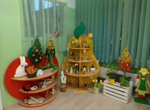 Kącik przyrodniczy w naszej sali - Wiosna!