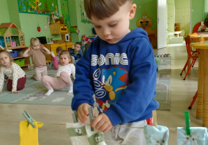 Wieszanie prania - skarpetki