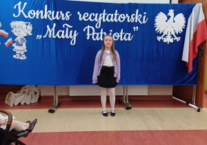 Dziewczynka podczas występu