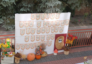 Dekoracja przygotowana na piknik